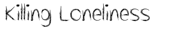 Killing Loneliness font preview
